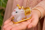 Sphatik Nandi Ji ( Colour )