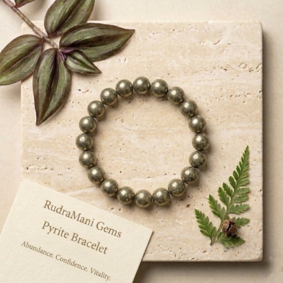 Natural Pyrite Stone Bracelet