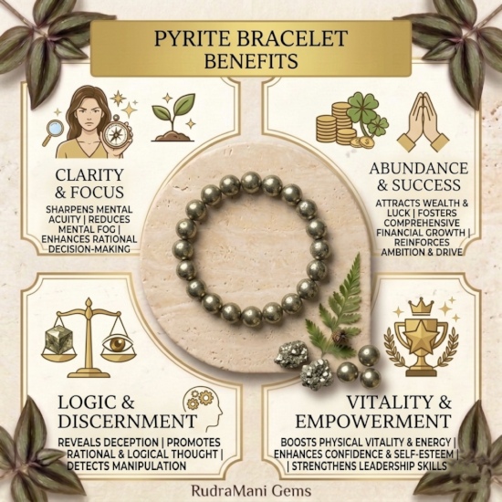 Natural Pyrite Stone Bracelet